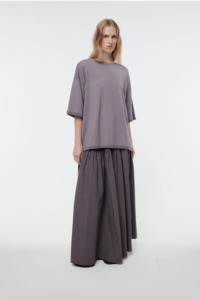 Tees Singlets: Gregory Marlon Knit Tee SS26 - Ash Lavender