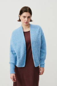 Knitwear Collection: American Vintage East Cardigan - Sky Melange