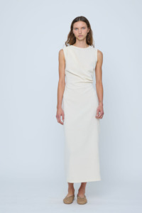 Wynn Hamlyn: Wynn Hamlyn Ruby Knit Maxi Dress - Ivory
