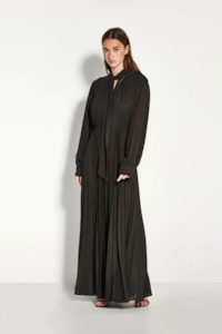 Juliette Hogan Coco Pleat Dress - Black