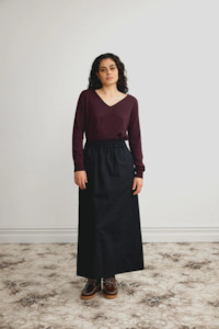 Standard Issue Clothing: Standard Issue Merino V Neck Slouchy - Fig