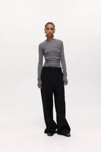 Harris Tapper Rosie Wrap Knit Top - Cement