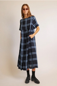 Dresses Nz: Daylight Moon Love One Another Dress - Wool Check