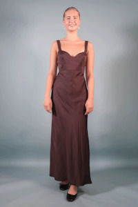 Jillian Boustred Regina Dress - Chocolate