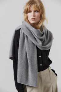 Laing Cashmere Scarf - Grey Marle