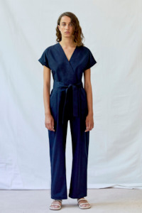 Diarte Baranda Twill Jumpsuit - Navy