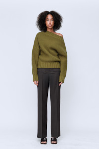 Wynn Hamlyn: Wynn Hamlyn Chunky Holly Sweater - Khaki