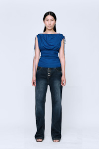 Wynn Hamlyn: Wynn Hamlyn Matilda Knit Top - Cobalt