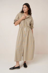 Kowtow: Kowtow Array Dress - Double Pinstripe