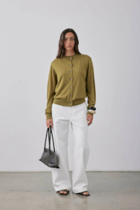 Knitwear Collection: Gregory Farrah Knit Cardi - Olive