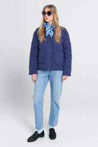 Karen Walker Quilted Drift Jacket - Navy