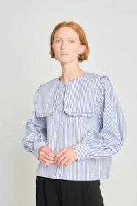 Twenty Seven Names: Twenty Seven Names All That Jazz Blouse - White & Navy Stripe