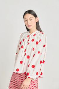 Twenty Seven Names Memory Blouse - Red Polka Dot