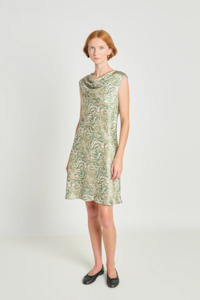 Twenty Seven Names: Twenty Seven Names Free Association Dress - Green Swirl