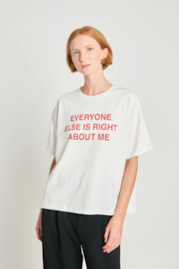 Twenty Seven Names Platitudes R Us Tee - Cream