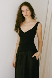 Designer Dominique Healy: Dominique Healy Jill Singlet - Black