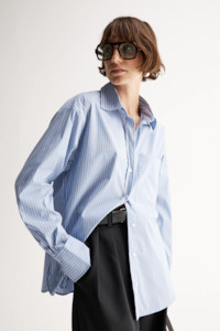 Elka Collective Darcy Shirt - Blue Stripe
