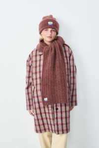 American Vintage Vitow Scarf - Choco Black Melange