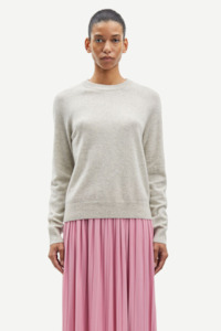 Samsoe Samsoe: Samsoe Samsoe Boston O-neck - Foggy Dew Mel