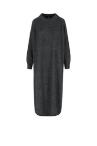 Mr Mittens: Mr Mittens Micha Crew Neck Dress - Charcoal