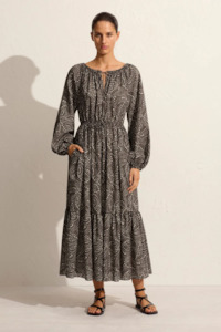 Designer Nz Matteau: Matteau Voluminous Crew Dress - Jasmine