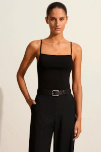 Matteau Square Knit Top - Black