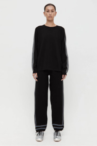 Nagnata: Nagnata Organic Motley Track Pant - Black