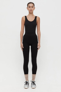 Nagnata Classic Wool Rib Legging - Black