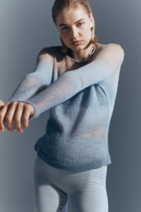Nagnata Fusion Knit Top - Sky