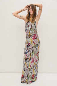 Silk Laundry High Low Dress - Planktonic