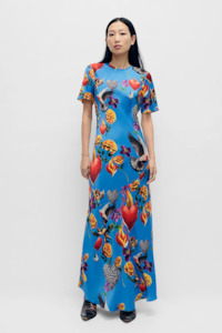 Silk Laundry: Silk Laundry SS Bias Dress - Dearly Beloved Mirage