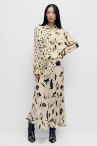 Silk Laundry Boyfriend Shirt - Miracles Hazelnut