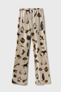 Silk Laundry: Silk Laundry Bias Cut Pants - Miracles Hazelnut