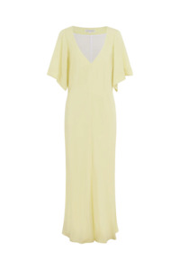 Jillian Boustred: Jillian Boustred Emery Dress - Lemon