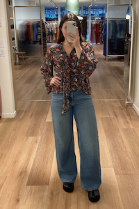 Designer Rixo: Rixo Uma Top - Valverde Black