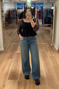 Rixo Tyla Top - Black