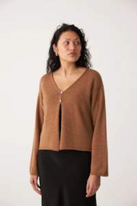 Francie: Francie Bella Cardigan - Brown Sugar