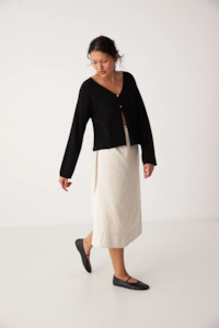 Francie: Francie Bella Cardigan - Black
