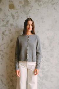 Francie: Francie Dusk Cardigan - Granite