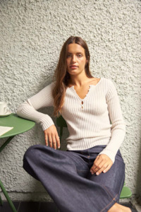 Francie: Francie The Form Top - Ivory