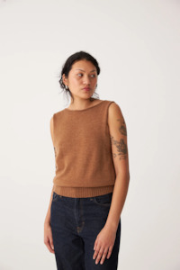 Francie: Francie The Star Vest - Brown Sugar