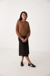 Francie The Anni Cardigan - Brown Sugar