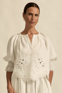 Zoe Kratzmann Dawn Top - Porclain