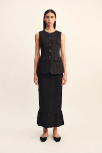 Posse: Posse Matilda Column Skirt - Black