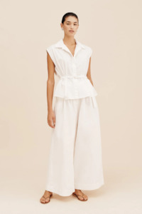 Posse: Posse Wesley Trousers - Vintage White