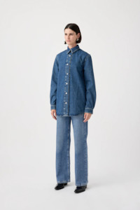 Designer Outland Denim: Outland Denim Matisse LS Shirt - Dusk