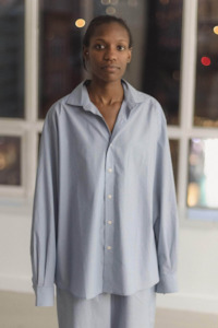 Baserange: Baserange Claude Shirt - Blue Stripe