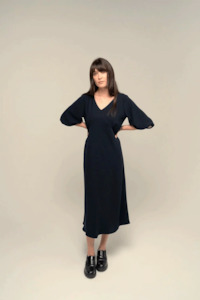 Carlson: Carlson Camille Dress - Dark Navy