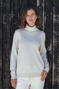 Perriam: Perriam Classic Merino Polo - Milk