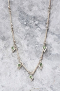 Zoe & Morgan Hyacinth Necklace - Sterling Silver Apatite